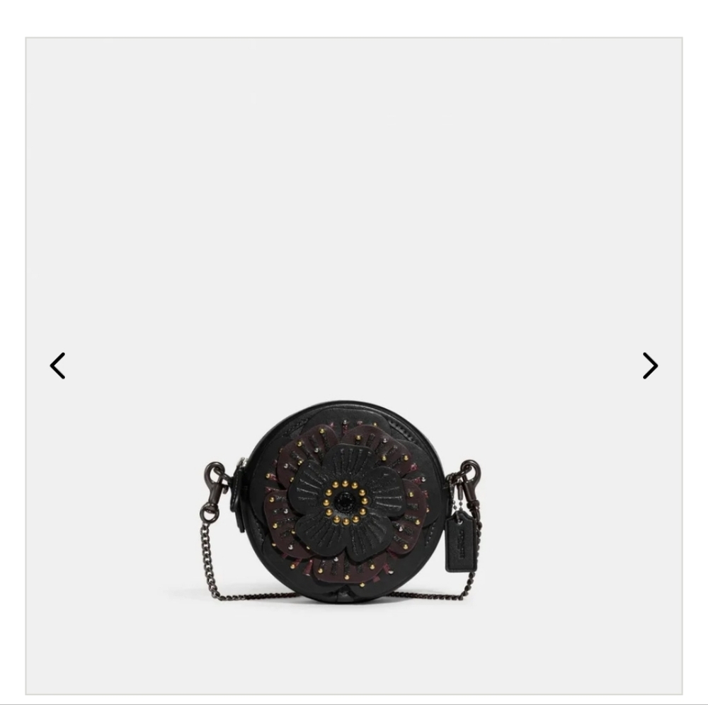 Coach crossbody tea rose bag.
